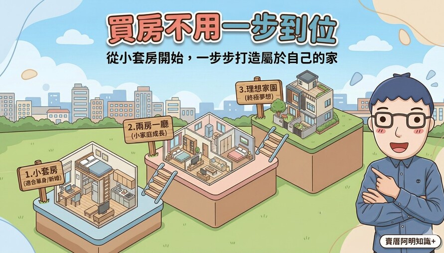 買房不用一步到位：從小套房開始，一步步打造屬於自己的家
