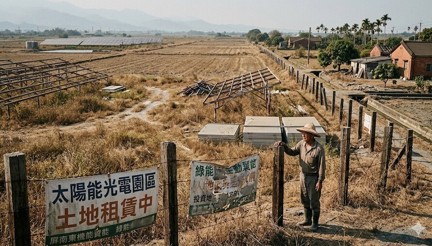 綠電退潮？南台灣圈地熱急凍　數百公頃農地陷「租了做不下去」