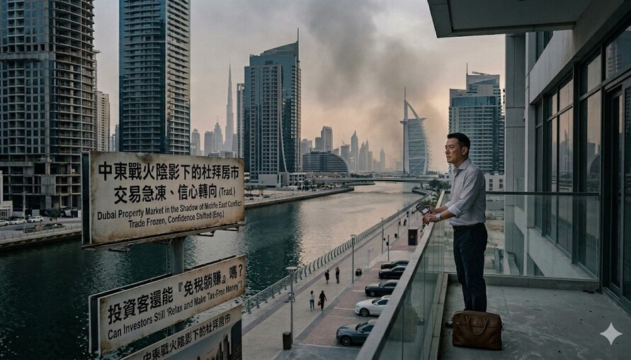【中東戰火陰影下的杜拜房市】交易急凍、信心轉向，投資客還能「免稅躺賺」嗎？