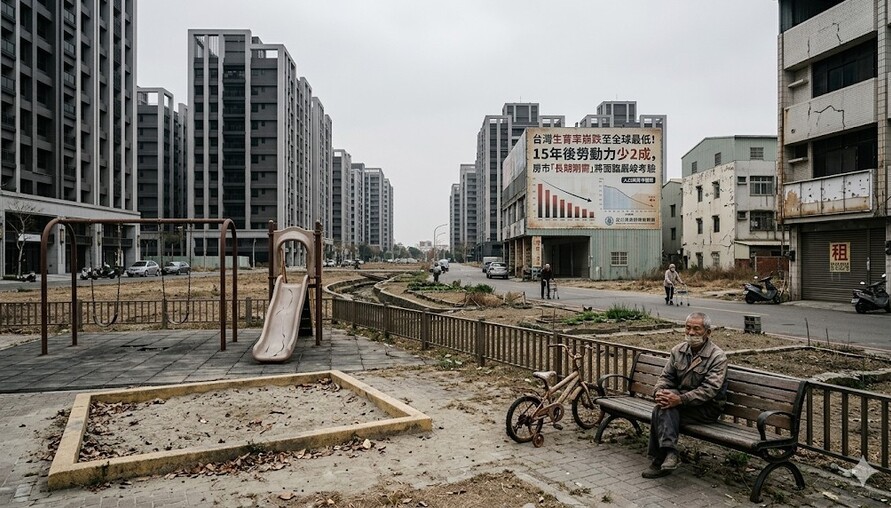 台灣生育率崩跌至全球最低！15年後勞動力少2成，房市「長期剛需」將面臨嚴峻考驗