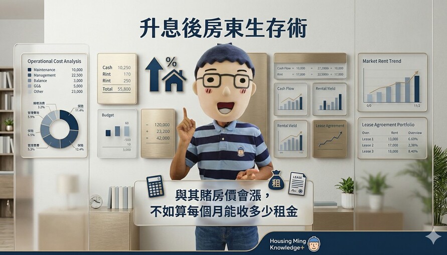 升息後房東生存術：與其賭房價會漲，不如算每個月能收多少租金