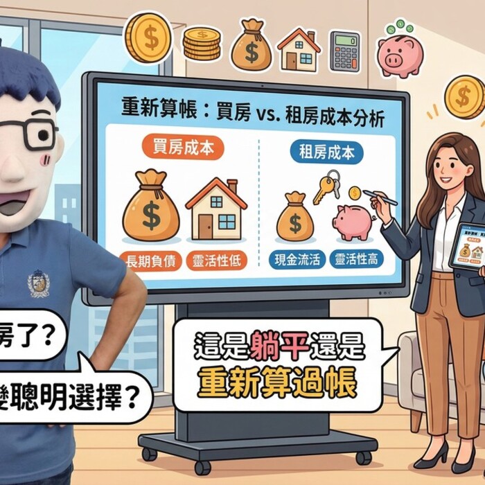 年輕人不買房了？租屋反而變聰明選擇？專家：這不是躺平，是重新算過帳