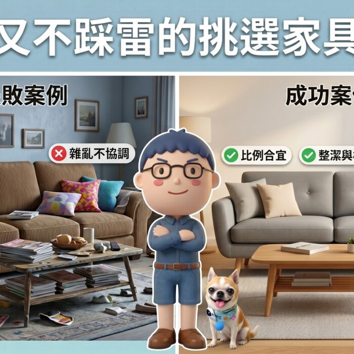 實用又不踩雷的挑選家具邏輯