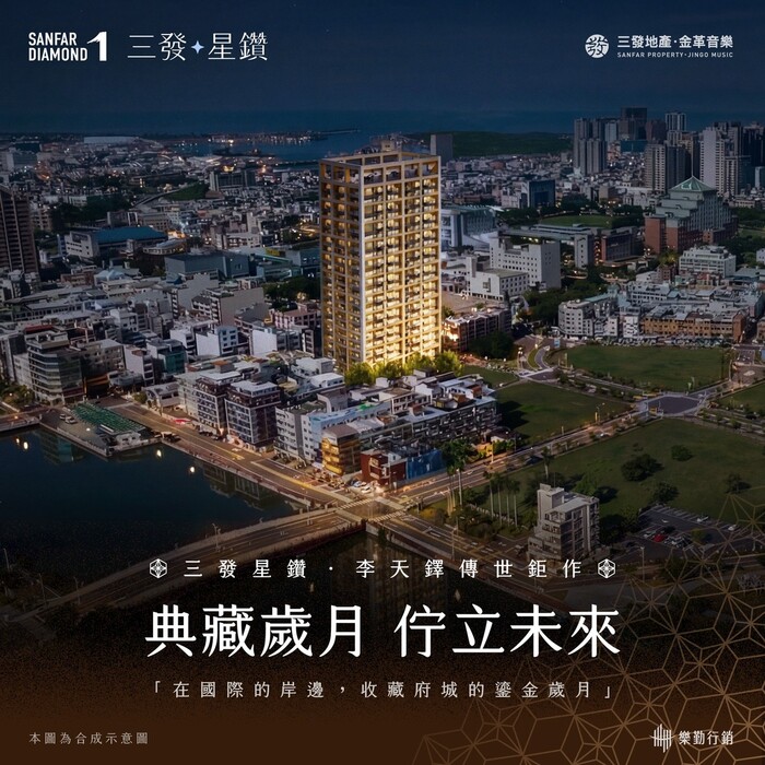 阿明幫你看建案｜台南星鑽特區首發案「三發DIAMOND ONE」，凌空泳池配李天鐸外觀，開價坐五望六