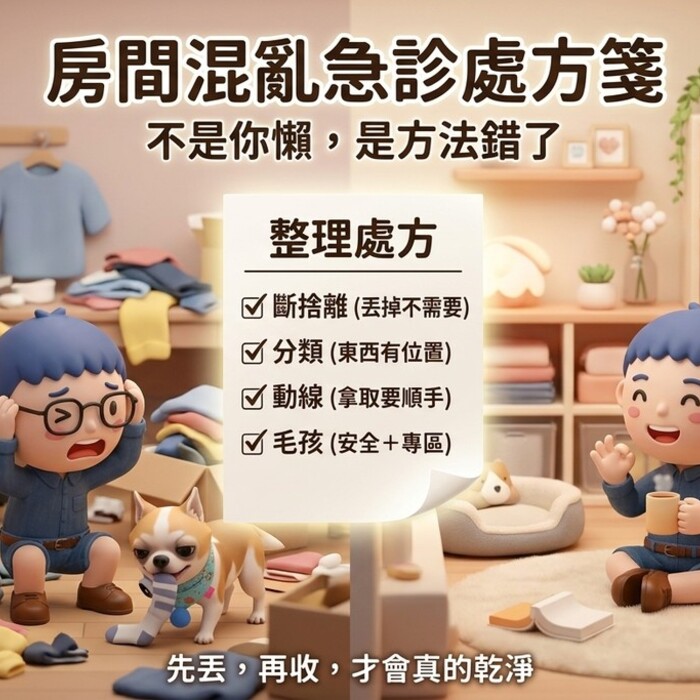 房間混亂急診處方箋｜你不是懶，是該吃藥了