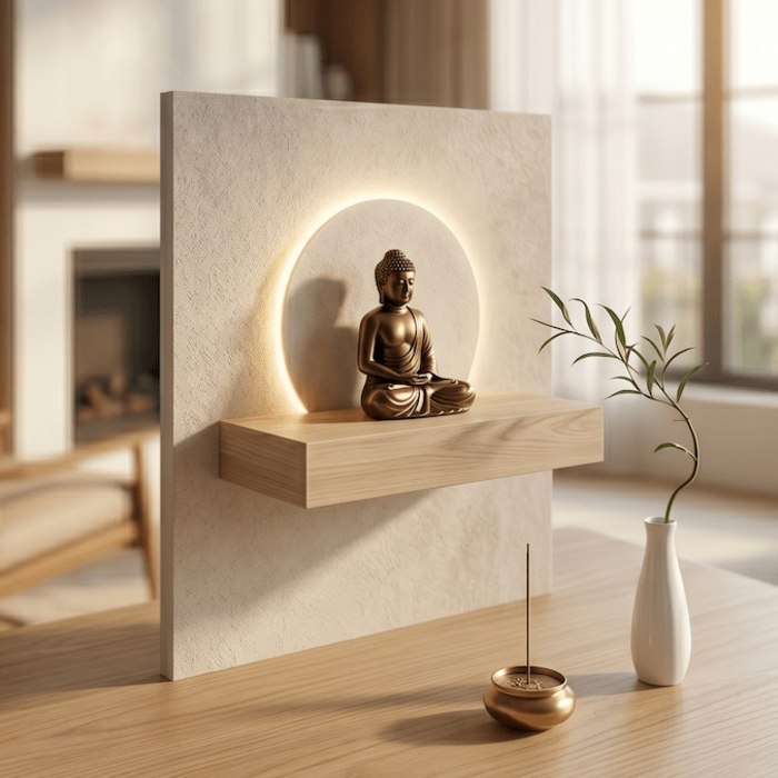 現代佛堂設計趨勢：小坪數也能打造禪意神明廳！結合風水與美學的居家開運指南