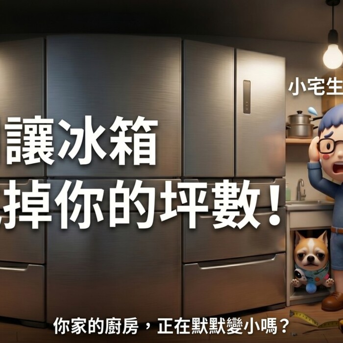 小宅生存術：別讓冰箱吃掉你的坪數！