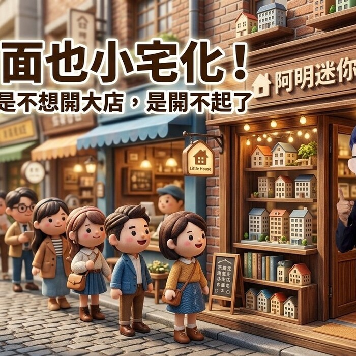 連店面也小宅化！阿明：不是不想開大店，是開不起了