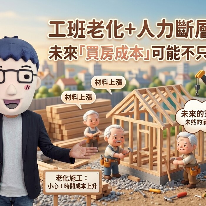 工班老化＋人力斷層發酵：未來「買房成本」可能不只在房價！