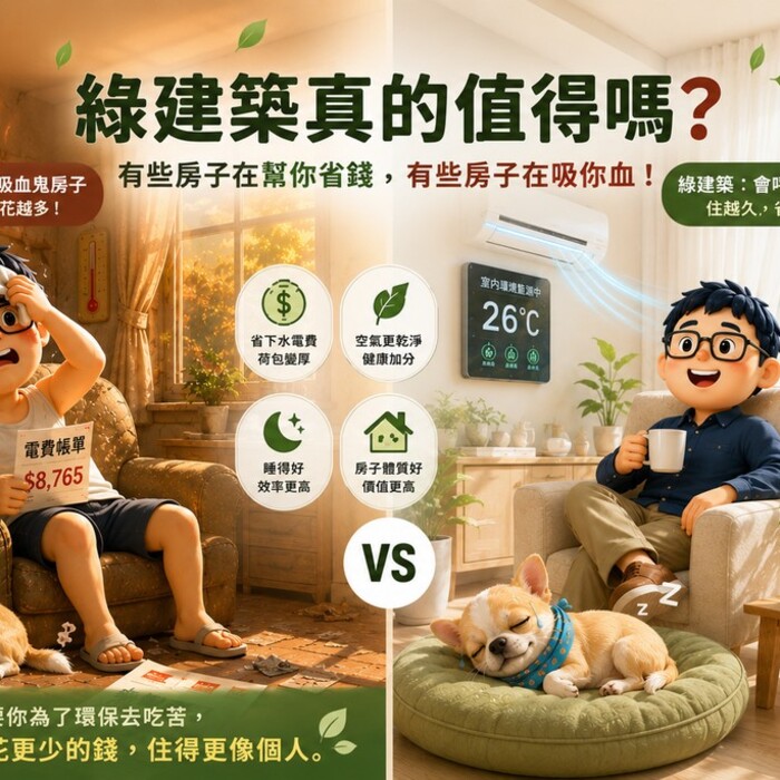 綠建築真的省錢嗎？帳單跟身體反應最知道！