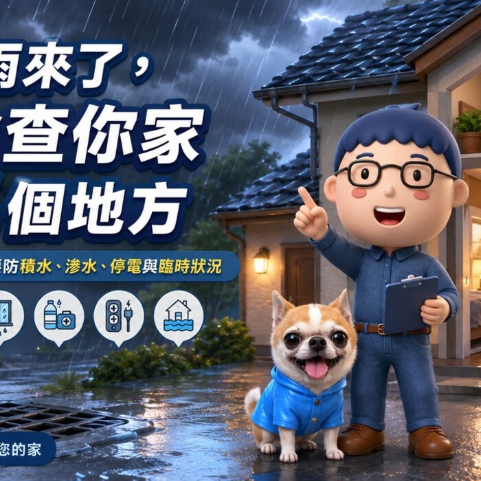 豪大雨來了，先檢查你家這6個地方