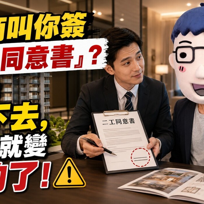 建商叫你簽「二工同意書」？阿明：簽下去，責任就變你的了！