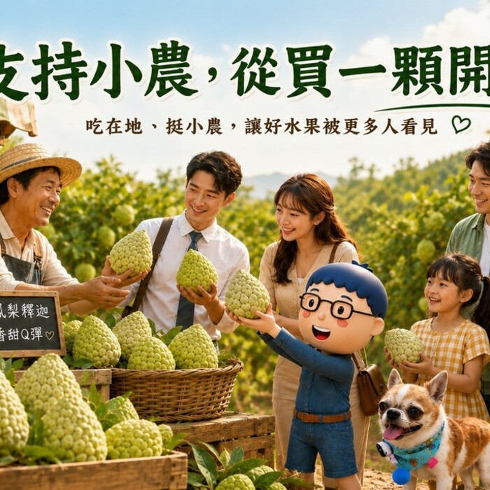 一顆鳳梨釋迦背後的故事：認識小農用心，也吃出更多美味