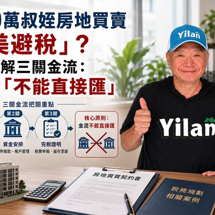 3600萬叔姪房地買賣「完美避稅」？專家拆解三關金流：關鍵在「不能直接匯」