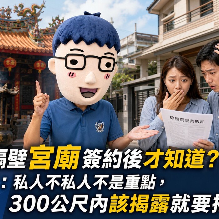 隔壁宮廟簽約後才知道？阿明：私人不私人不是重點，300公尺內該揭露就要揭露