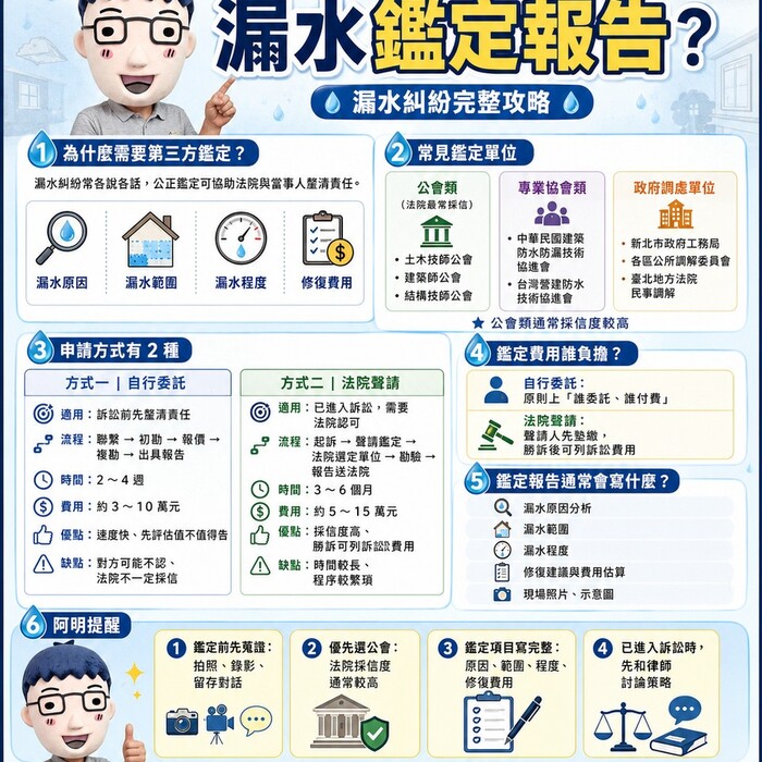 如何申請第三方公正的漏水鑑定報告？完整攻略