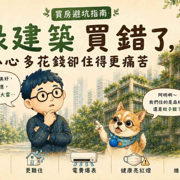 買房避坑指南~綠建築買錯了，小心多花錢卻住得更痛苦！