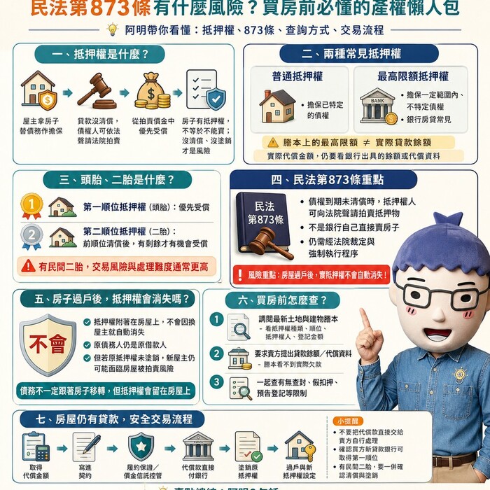 設定抵押權是什麼？民法第873條有什麼風險？買房前必懂的產權懶人包