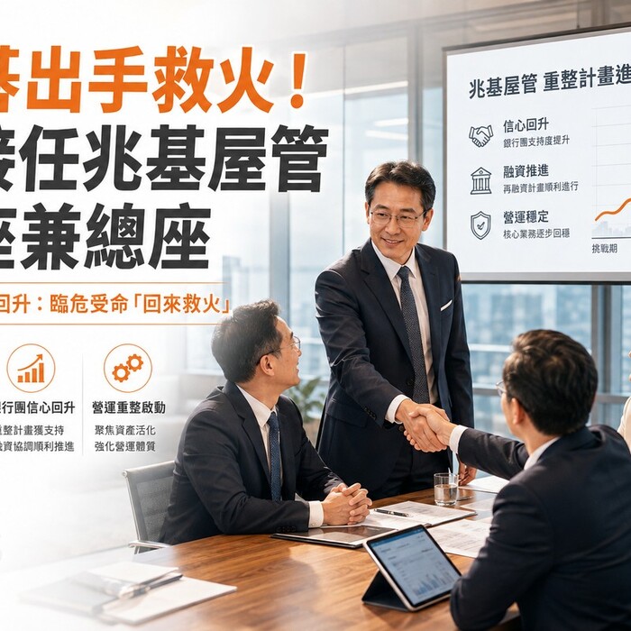 宏碁出手救火！他接任兆基屋管董座兼總座 銀行團信心回升：臨危受命「回來救火」