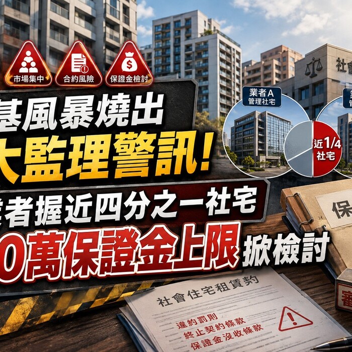 兆基風暴燒出3大監理警訊！兩業者握近四分之一社宅　500萬保證金上限掀檢討
