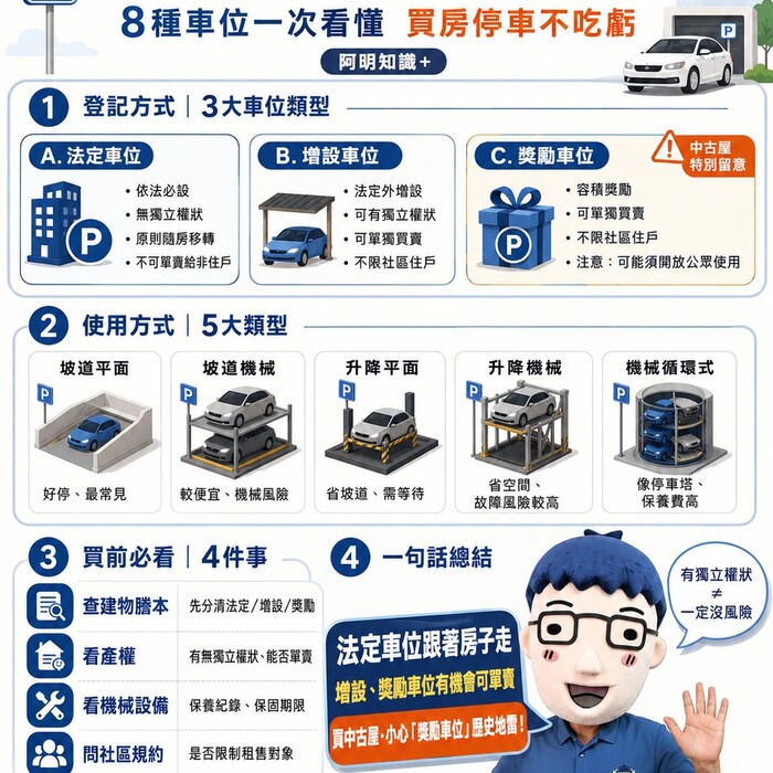買房是人生大事，停車位更是馬虎不得。一個不小心，可能花了錢卻買到「不屬於自己」的車位！