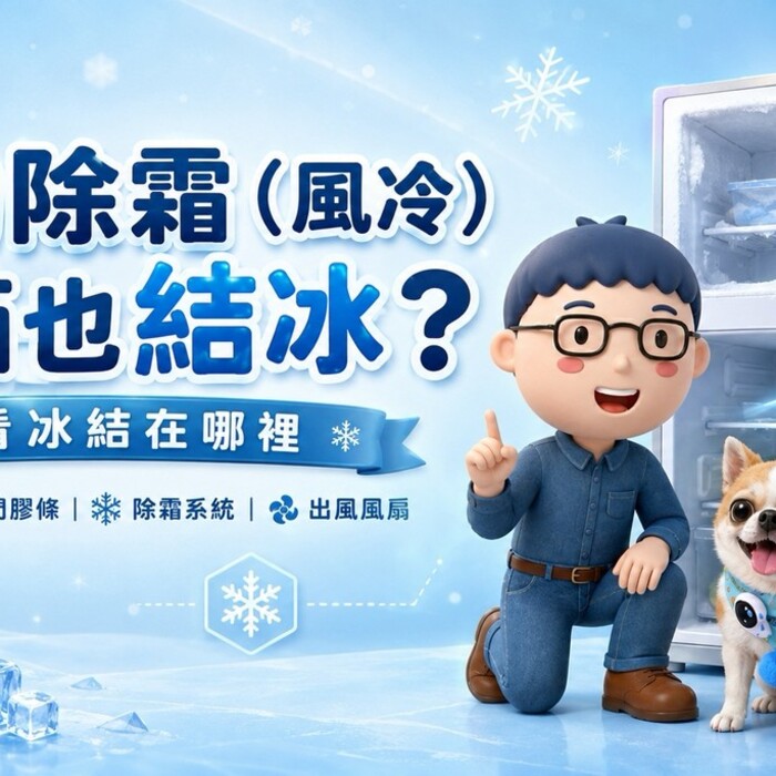 自動除霜（風冷）冰箱也會結冰？先看冰結在哪裡