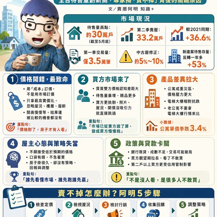 房子賣不掉？全台待售量創新高 專家揭「賣不掉」背後的5大殘酷真相