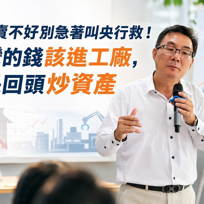 房子賣不好別急著叫央行救！台灣的錢該進工廠，不是回頭炒資產