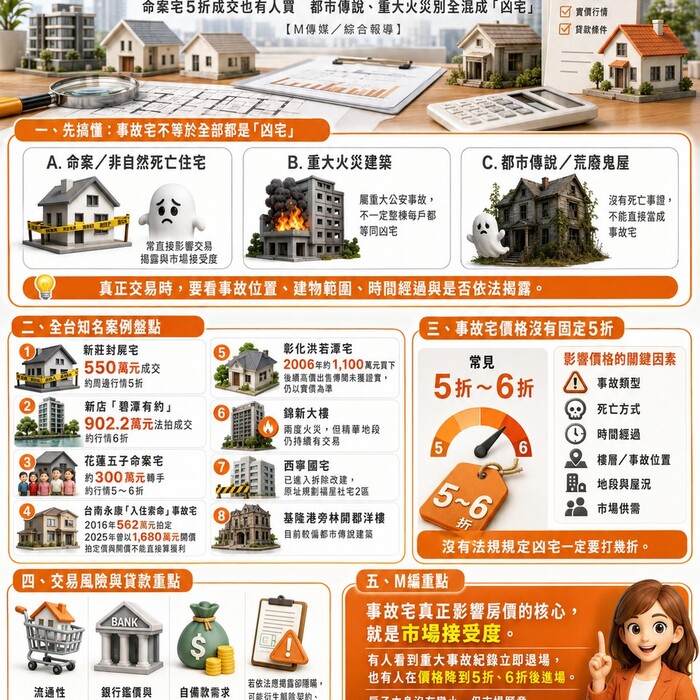 全台知名事故宅盤點》命案宅5折成交也有人買　都市傳說、重大火災是「凶宅」!?