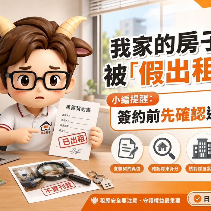 我家的房子被「假出租」了！小編提醒：簽約前先確認這件事