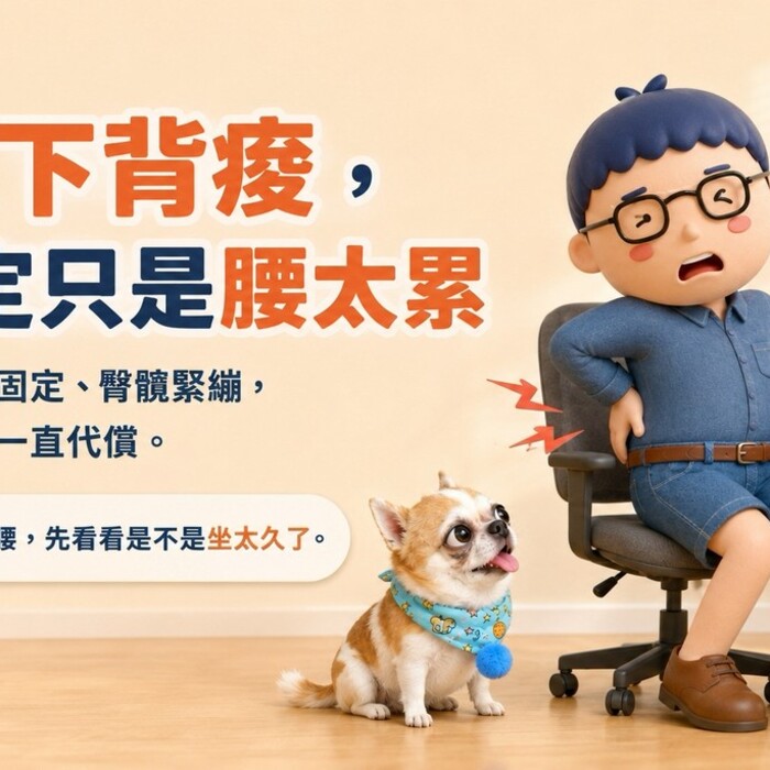 久坐下背痠，不一定只是腰太累！3個常見原因＋4個日常調整