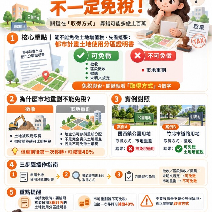 公設保留地買賣不一定免稅！關鍵在「這兩個字」 弄錯可能多繳上百萬