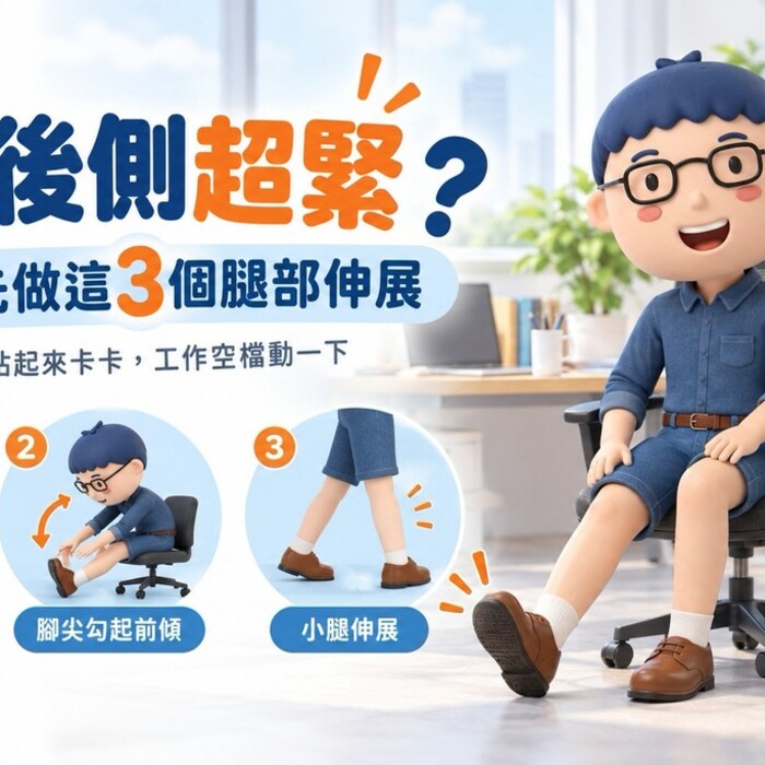 大腿後側超緊？久坐族先做這3個腿部伸展