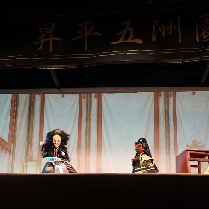 雲林布袋戲旗艦巡演前進台北！昇平五洲園《穆桂英之降龍木》登場 品德教育贈書同步推廣