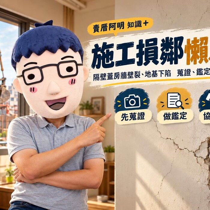 施工損鄰懶人包｜隔壁蓋房牆壁裂、地基下陷　蒐證、鑑定、求償一次看