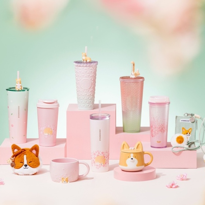 萌趣柯基、貓咪入杯！星巴克春季杯款療癒登場