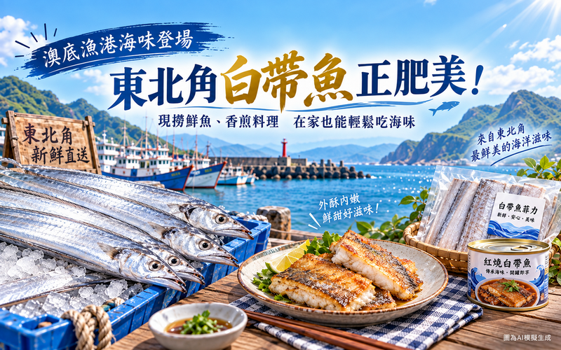 東北角白帶魚正肥美！現撈鮮魚、香煎料理到罐頭　在家也能輕鬆吃海味